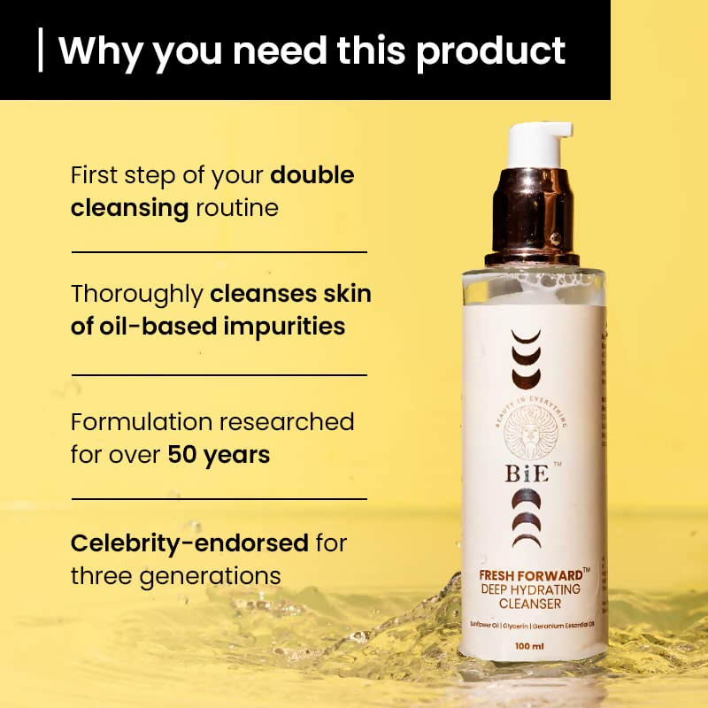 BiE Fresh Forward Deep Hydrating Cleanser With Glycerin & Sunflower Oil