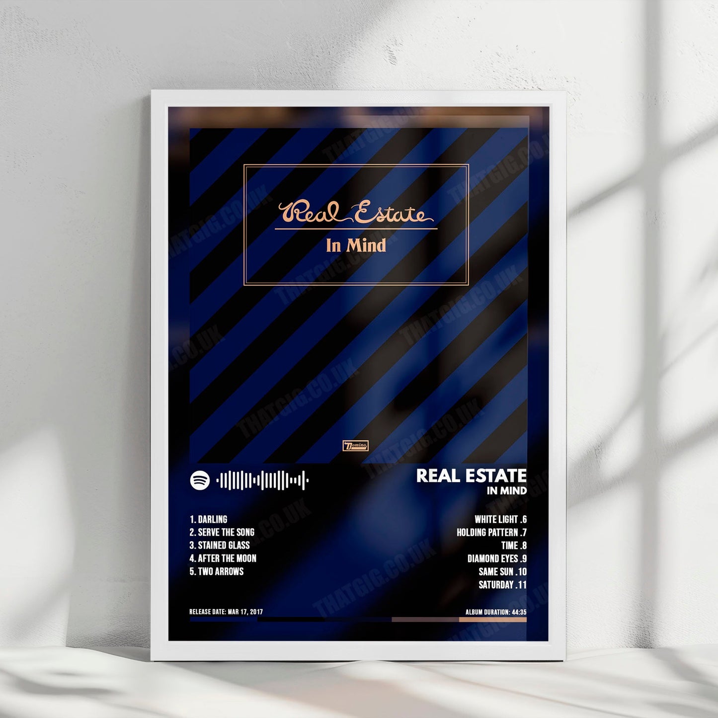 Real Estate "In Mind" Album Cover Poster - with Complete Tracklist