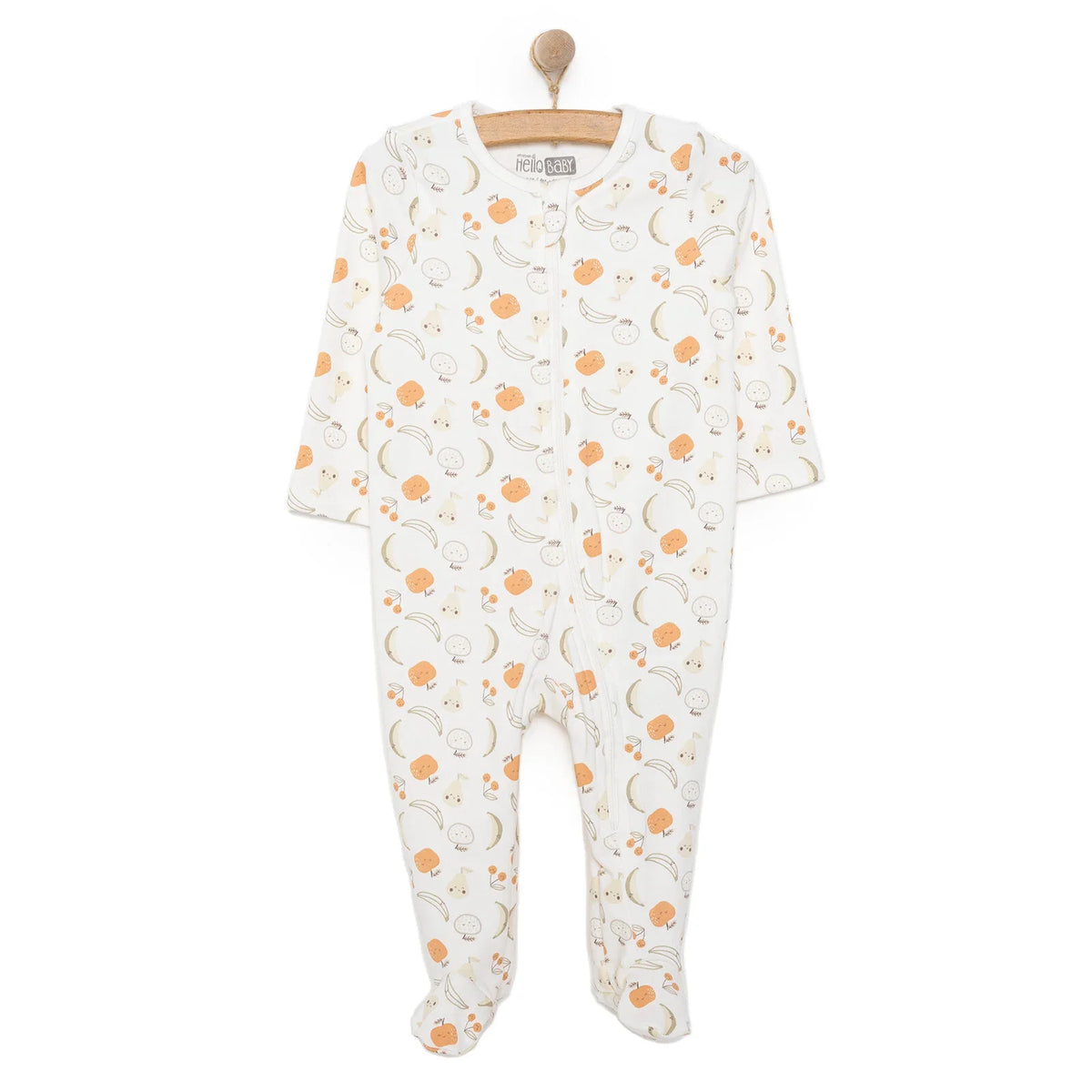HelloBaby Fruit Print Baby Sleepsuit with Feet (Newborn to 9 Months)