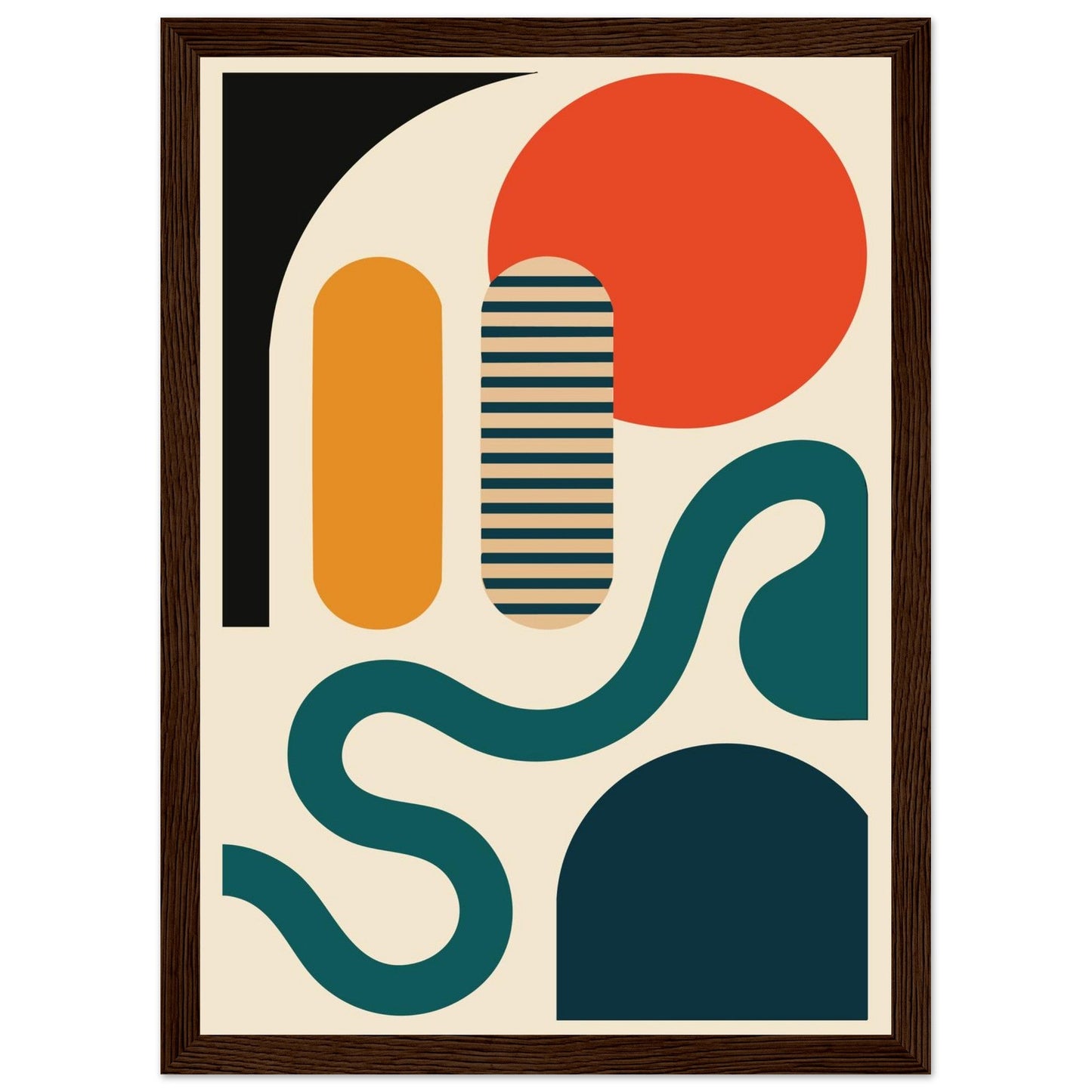 Abstract Bliss - Premium Matte Paper Wooden Framed Poster