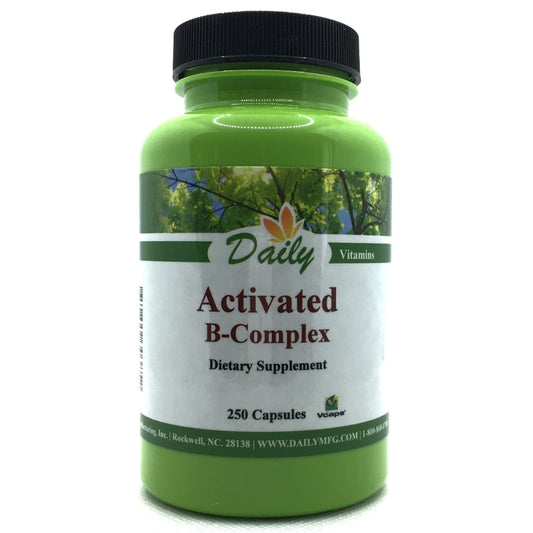 Daily Manufacturing Activated B-Complex - 250 Capsules | Activated Forms of Multi B Vitamins