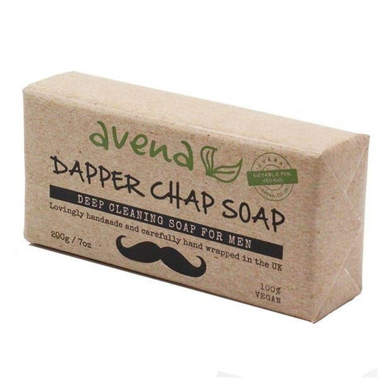 Dapper Chap Vegan Soap Bar For Men Huge 200g Bar Natural Handmade Gift For Men