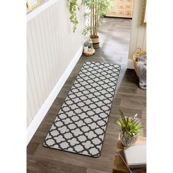 Washable Mat and Runner Moroccan Design