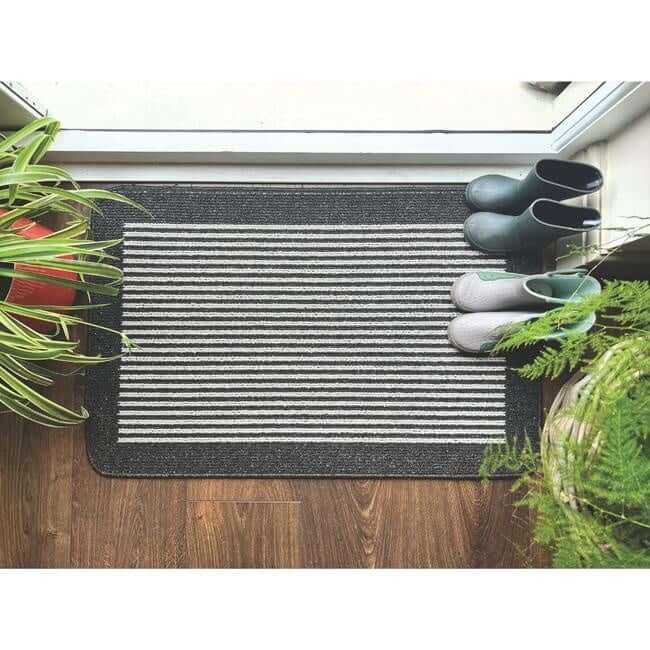 Washable Mat and Runners Stripe Design