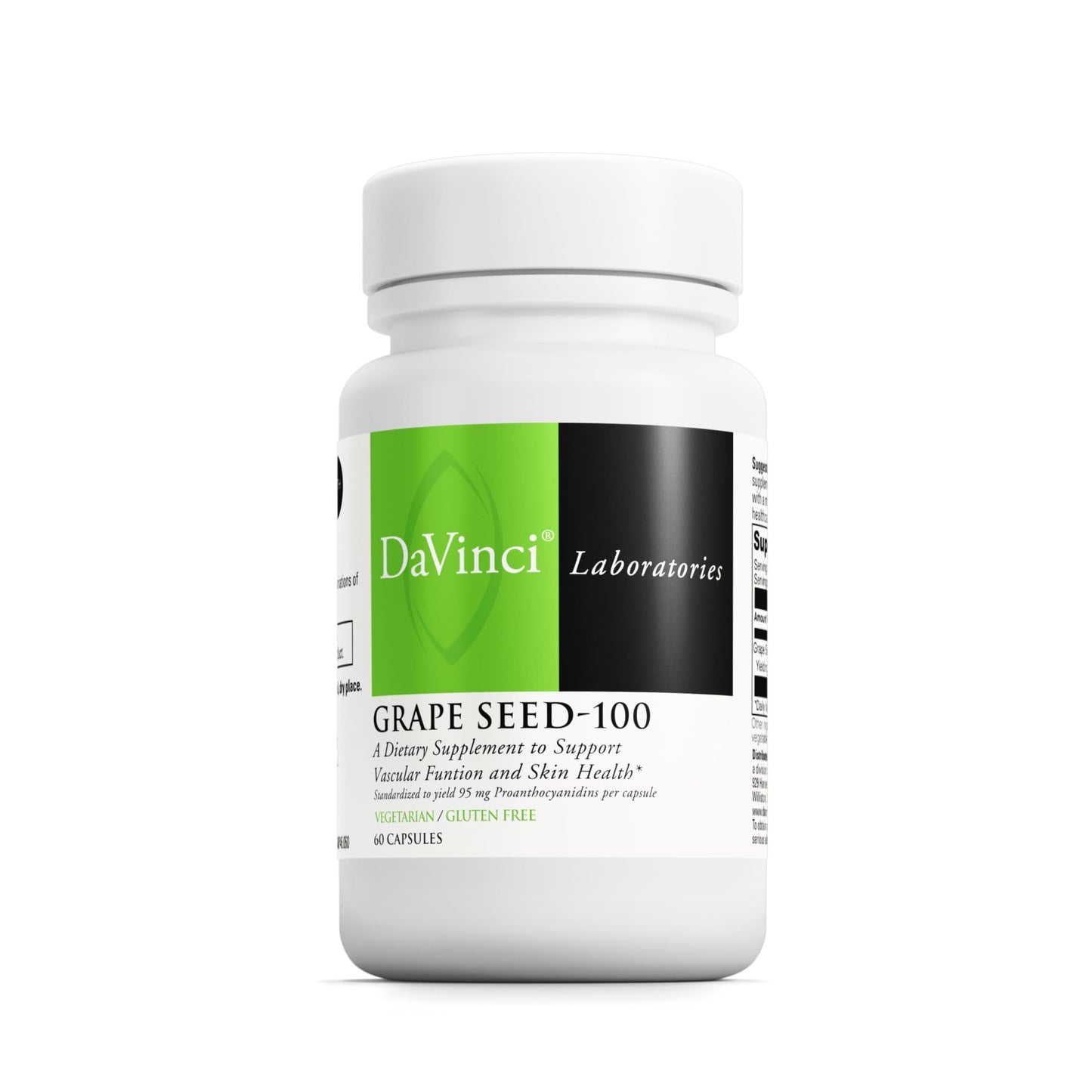 DAVINCI Labs Grape Seed-100: Immune Support & Healthy Skin (Gluten-Free)