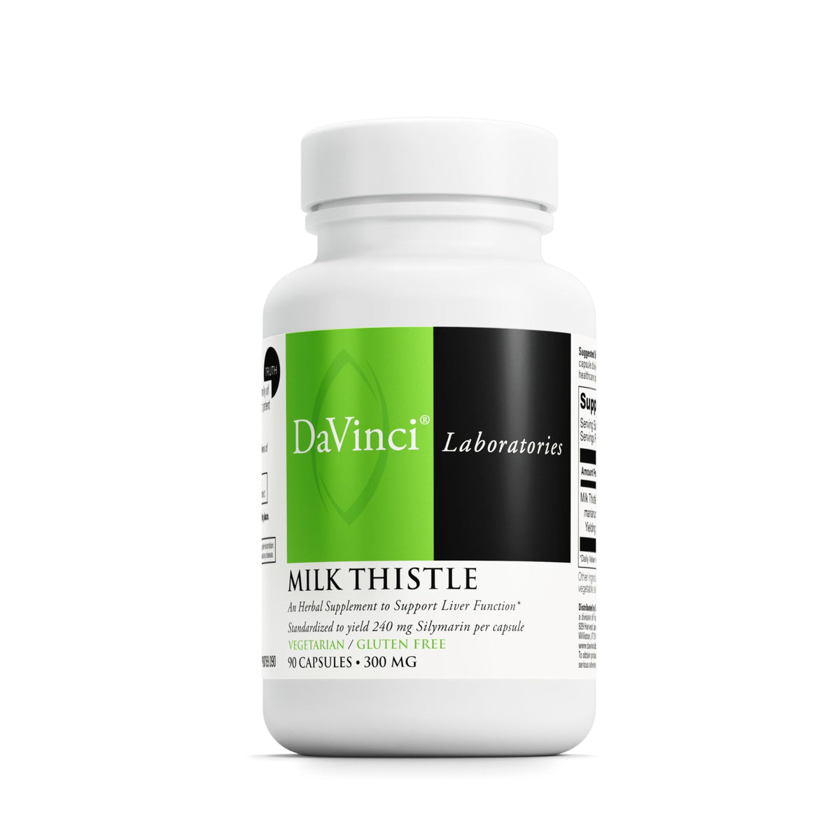 DAVINCI Labs Milk Thistle - Liver Detox & Kidney Support | 90 Veggie Caps