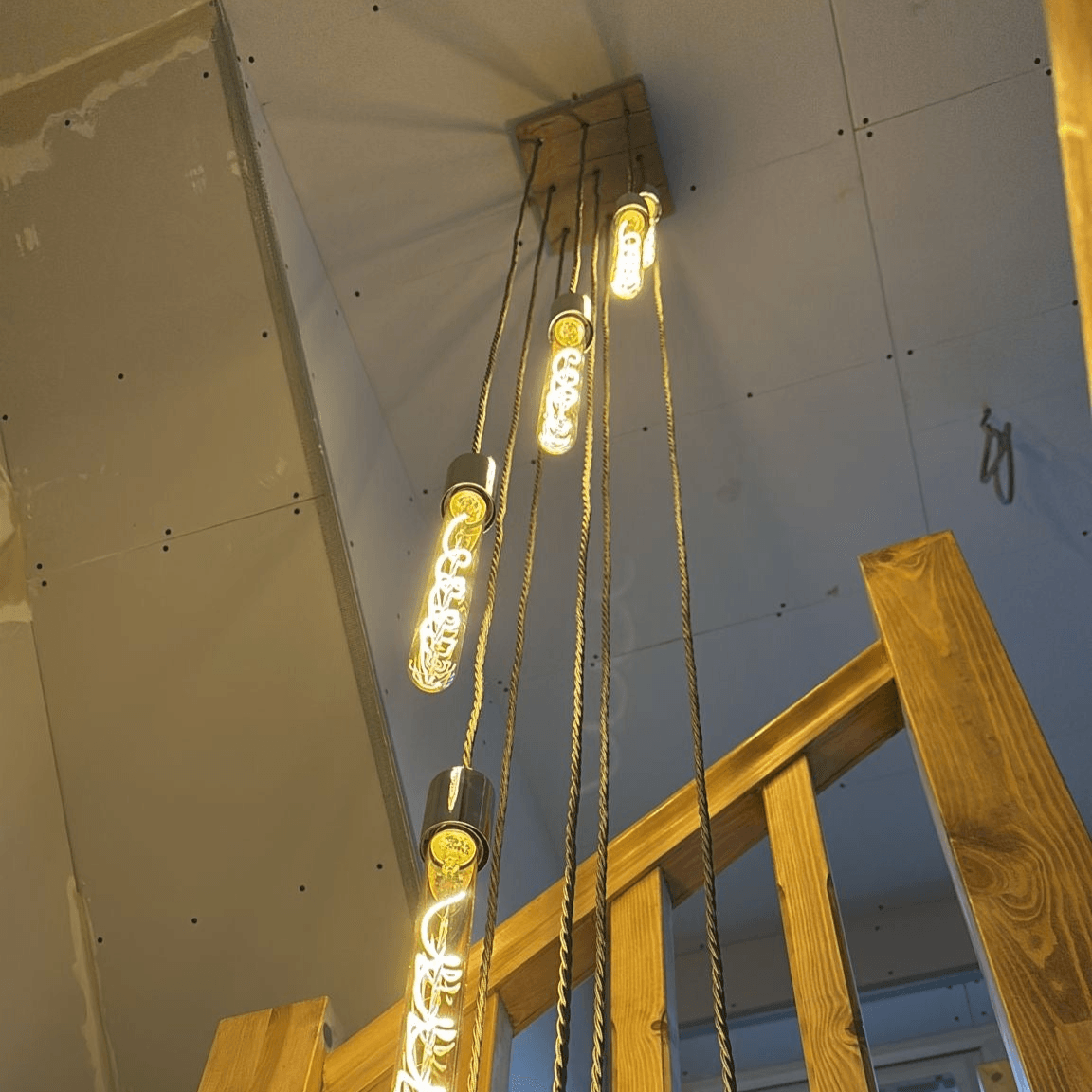 Cascade Chandelier Square 9 bulbs