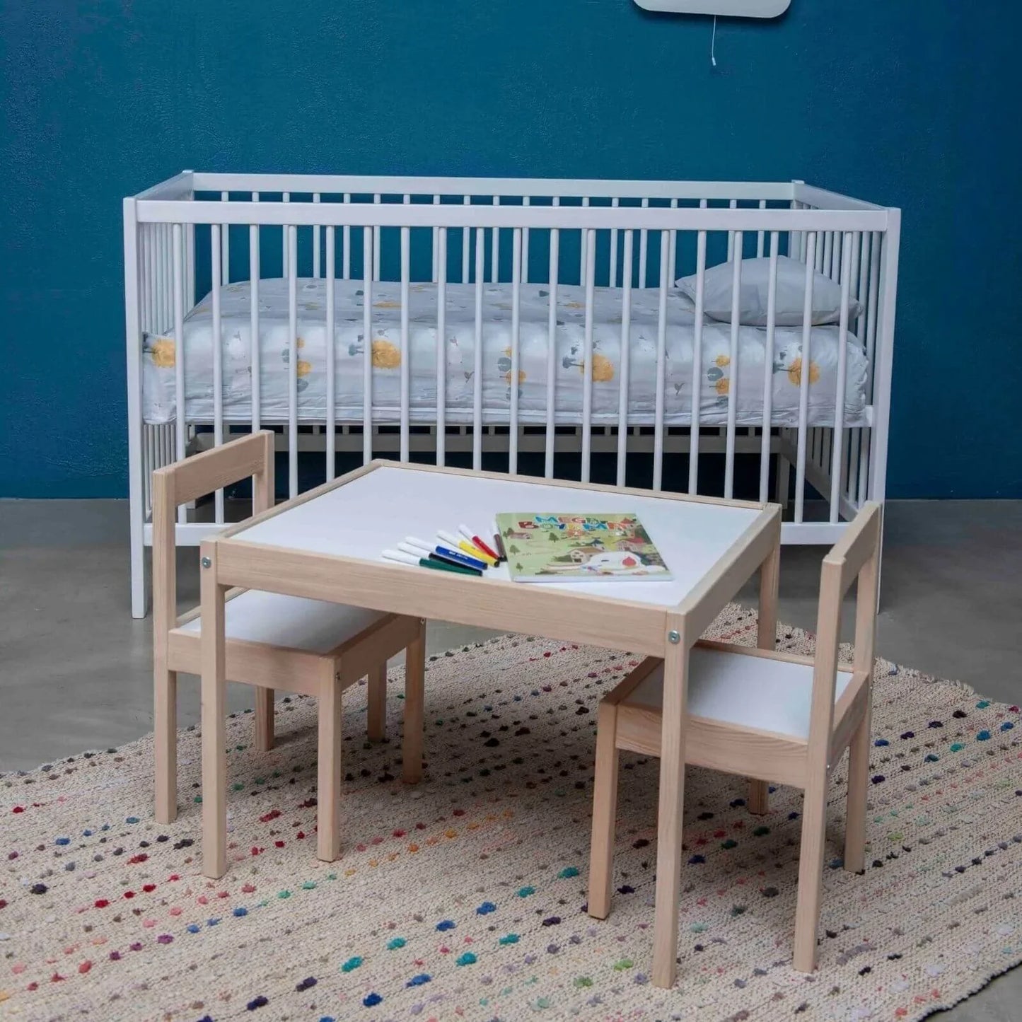 baby toys Montessori Wooden Table & Chair Set