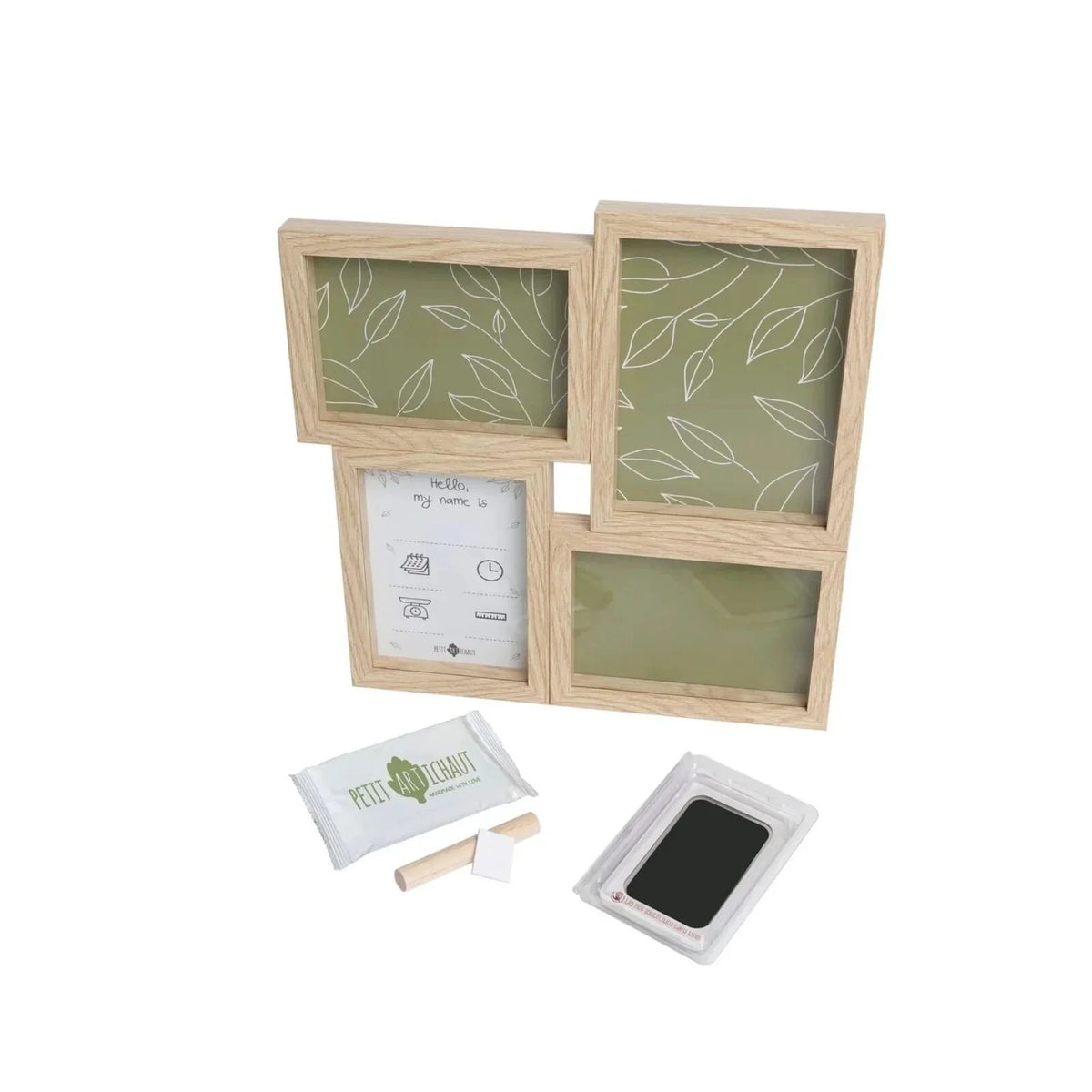 Petit Artichaut Puzzle Frame with Hand & Foot Imprints - Olive Tree
