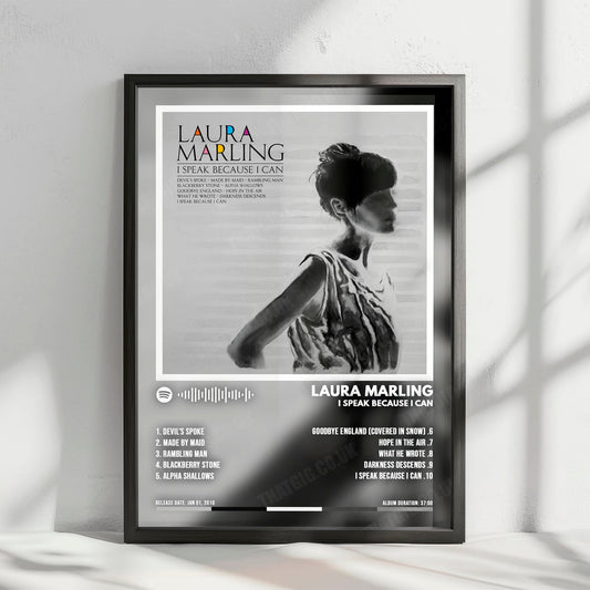 Laura Marling "I Speak Because I Can" Album Cover Poster - with Complete Tracklist