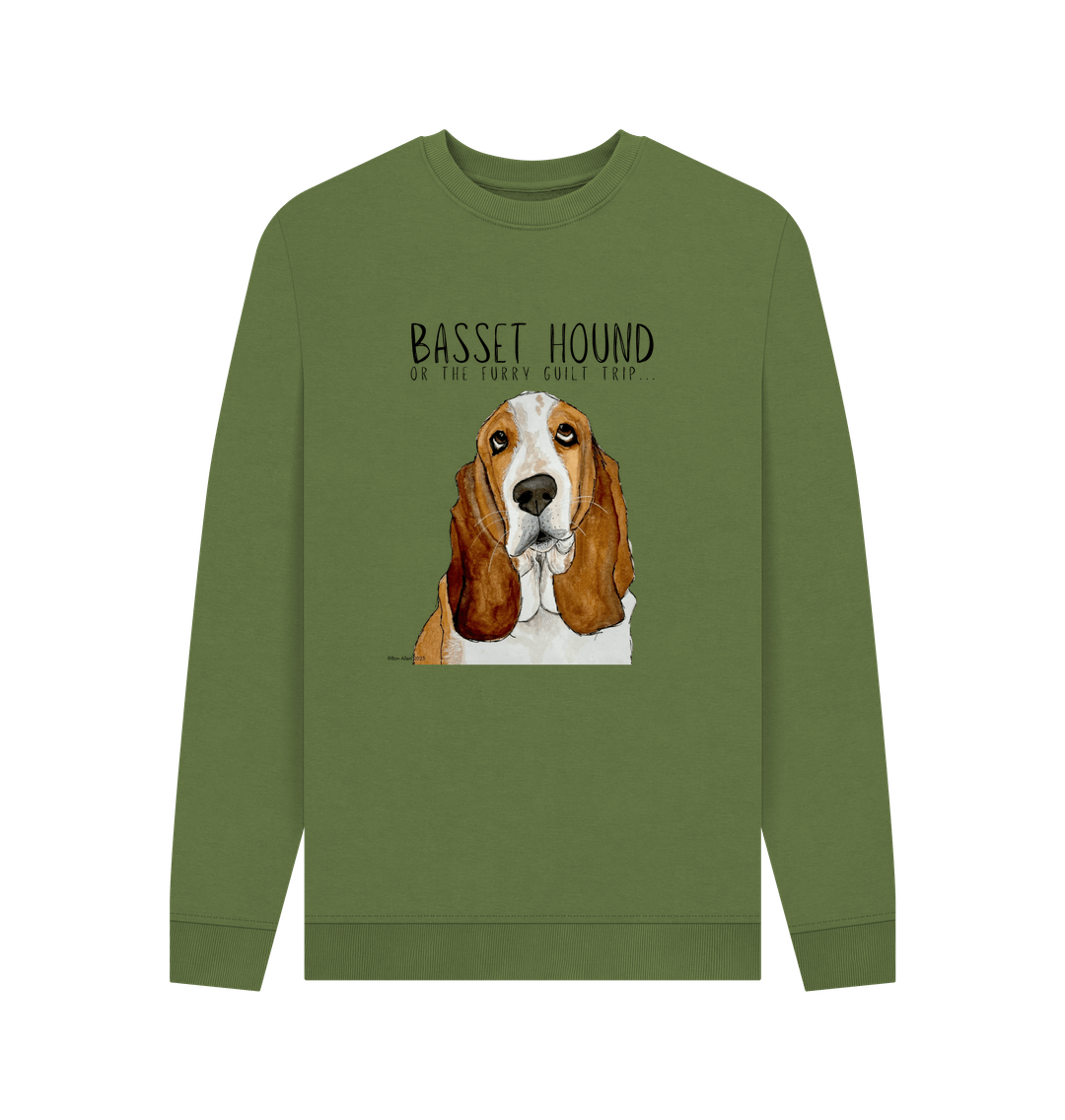 Basset Hound Crew Neck Sweatshirt: The Ultimate Furry Guilt Trip