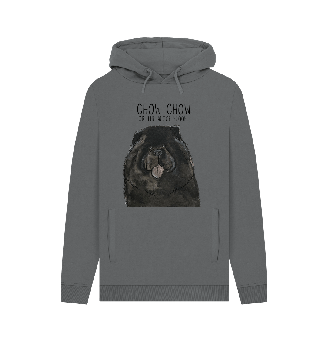 Black Chow Chow 'The Aloof Floof' Men's Hoodie – Stylish and Cozy