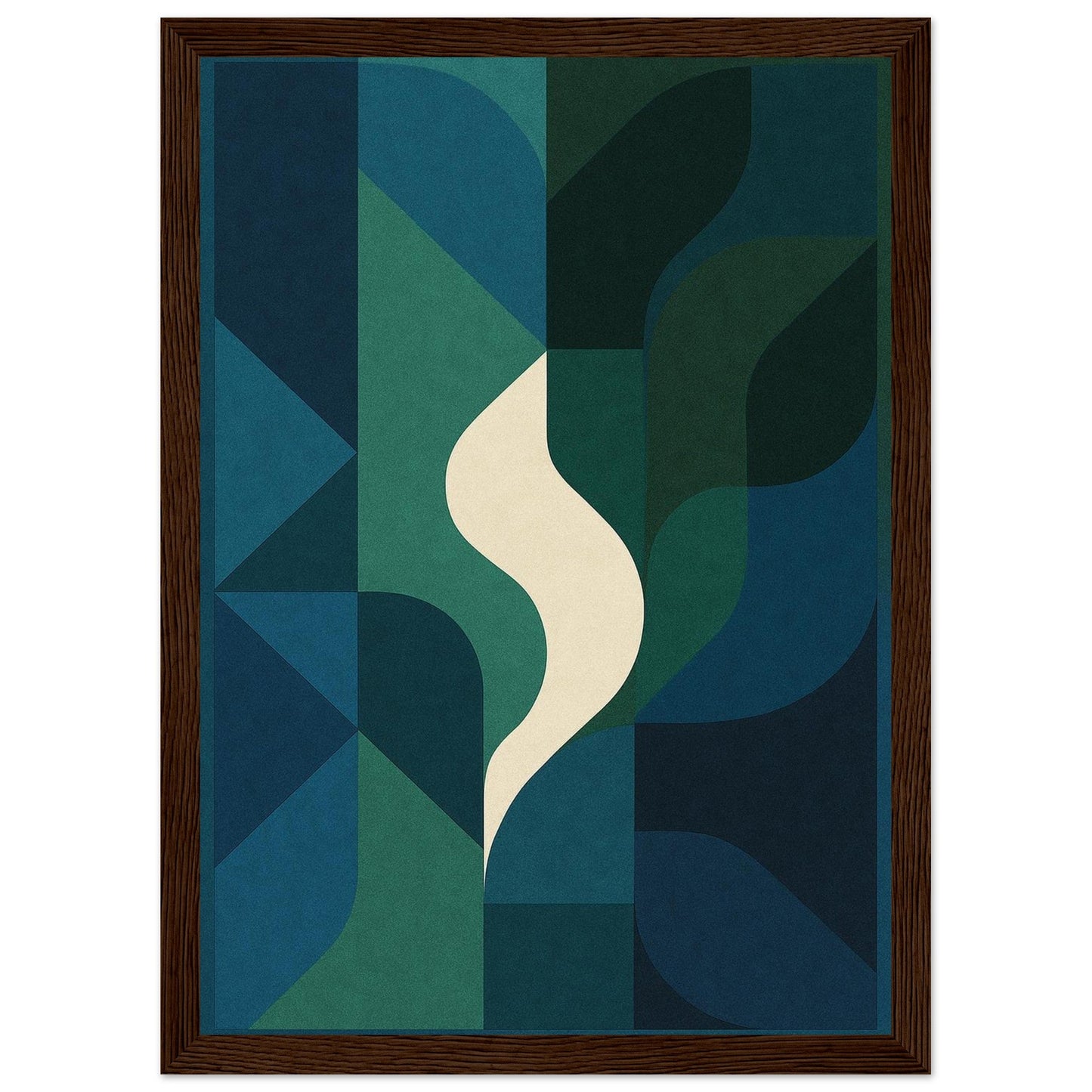 Abstract Night - Premium Matte Paper Wooden Framed Poster