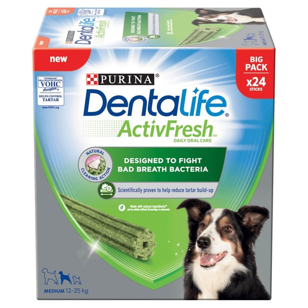 DentaLife ActiveFresh Medium (69g x 8) 24 Sticks - Case of 2