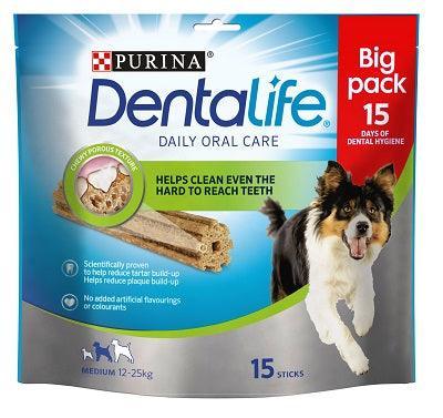 DentaLife Medium (12kg-125kg) 345g 15 Sticks - Case of 3