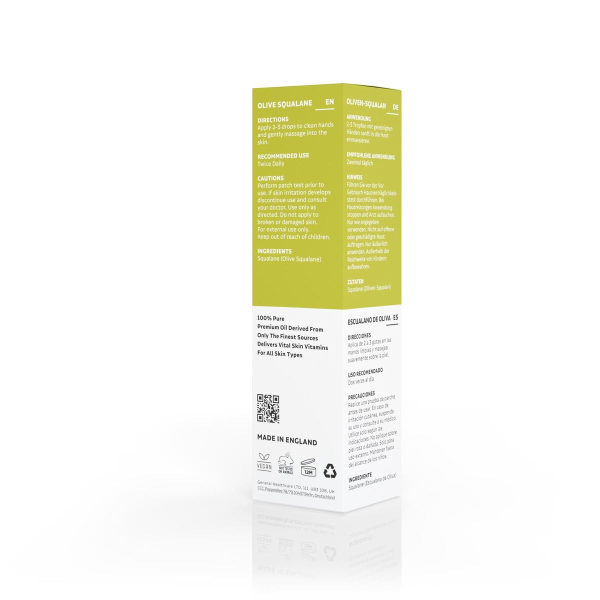Dermavitamins 100% Pure Olive Squalane  Oil