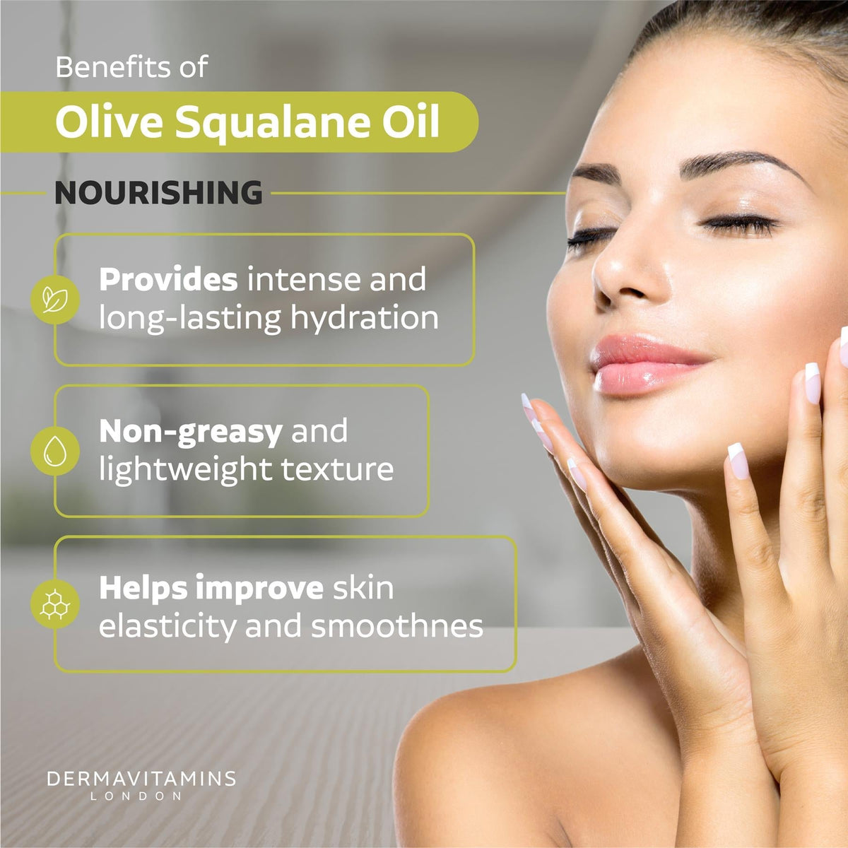 Dermavitamins 100% Pure Olive Squalane  Oil