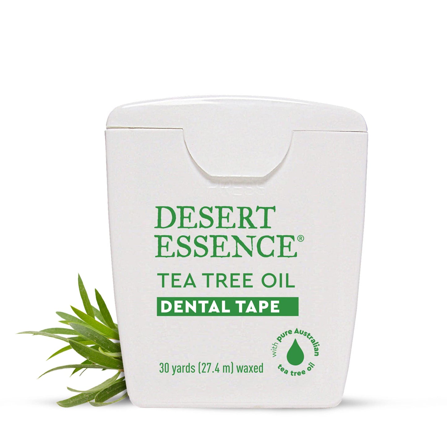 Desert Essence Tea Tree Oil Dental Floss Tape - 30 Yards, Pack of 2