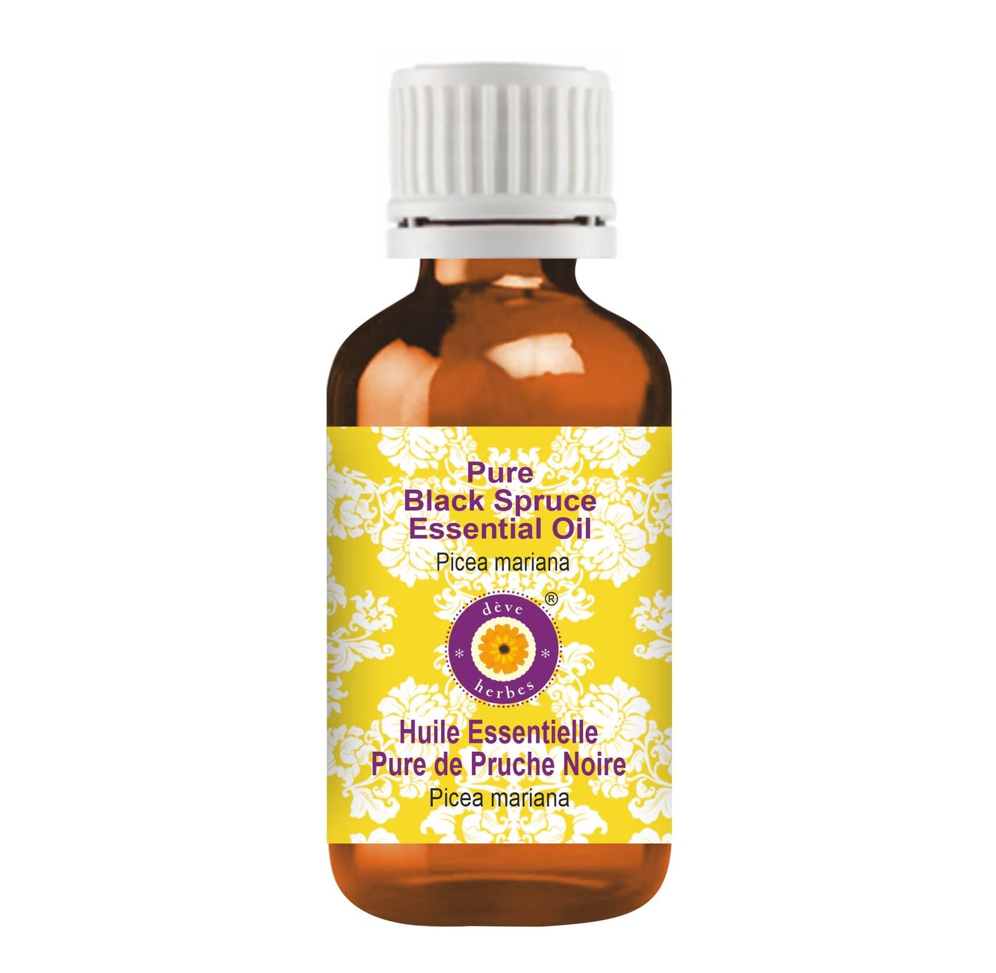 dève herbes Black Spruce Essential Oil (Picea mariana) – Pure, Steam-Distilled 100ml (3.38 oz) | Non-Sticky, Non-Greasy, Lightweight for Men & Women, All Skin Types
