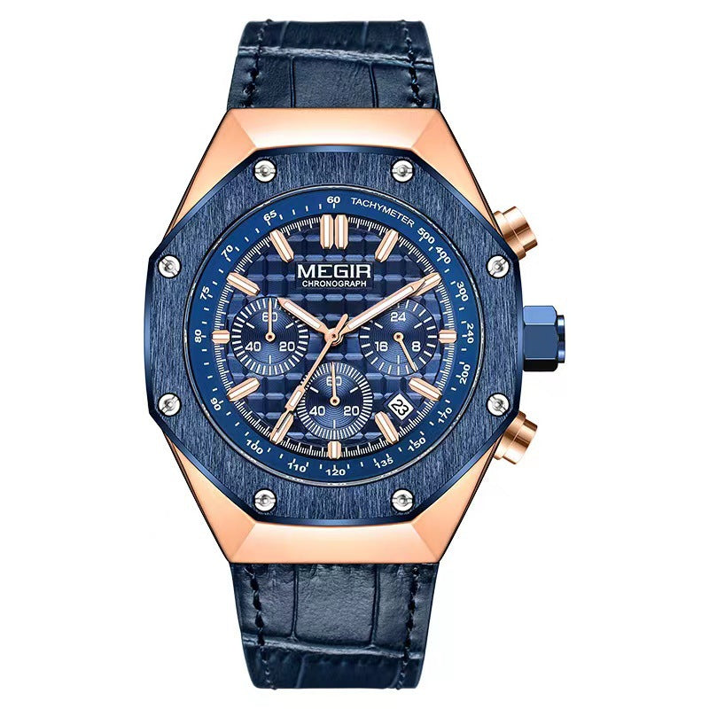Multifunctional Waterproof Quartz Watch Men's Watch