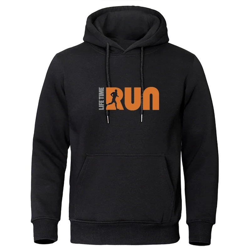 Street Fashion Printing Loose-fitting Hoodie Men