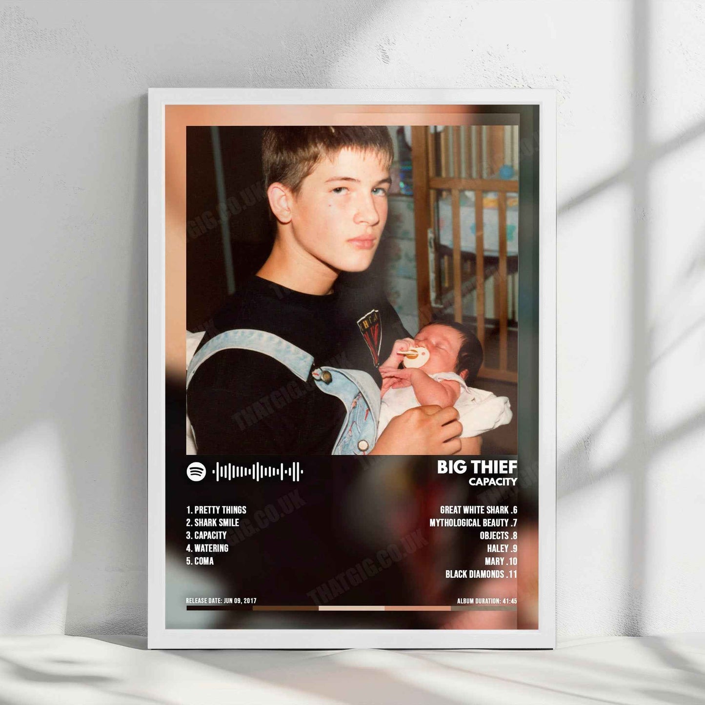 Big Thief "Capacity" Album Cover Poster - with Complete Tracklist