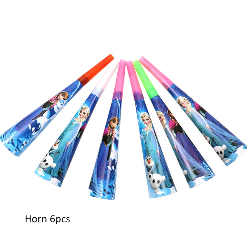 Frozen Anna Elsa Party Supplies – Disposable Plates Cups Napkins Balloons