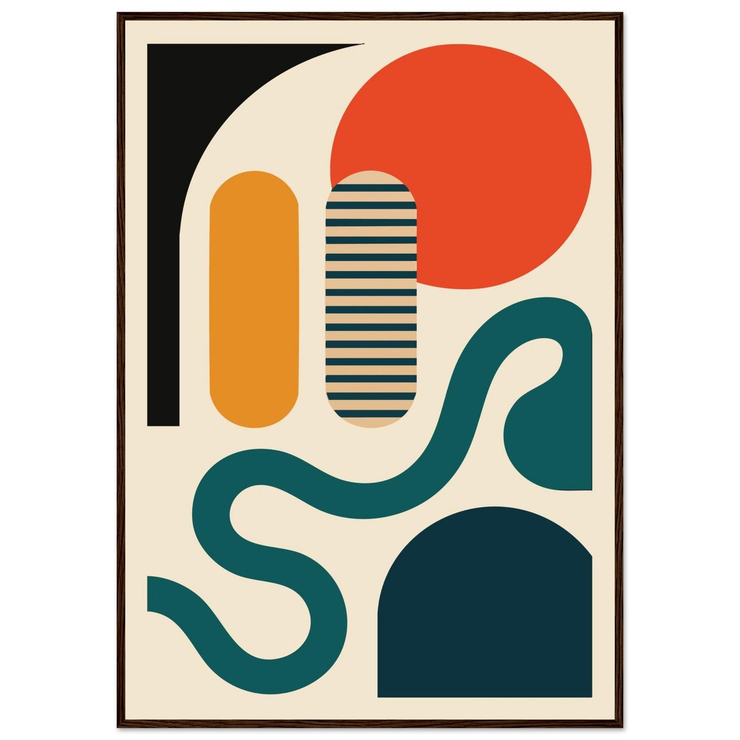 Abstract Bliss - Premium Matte Paper Wooden Framed Poster