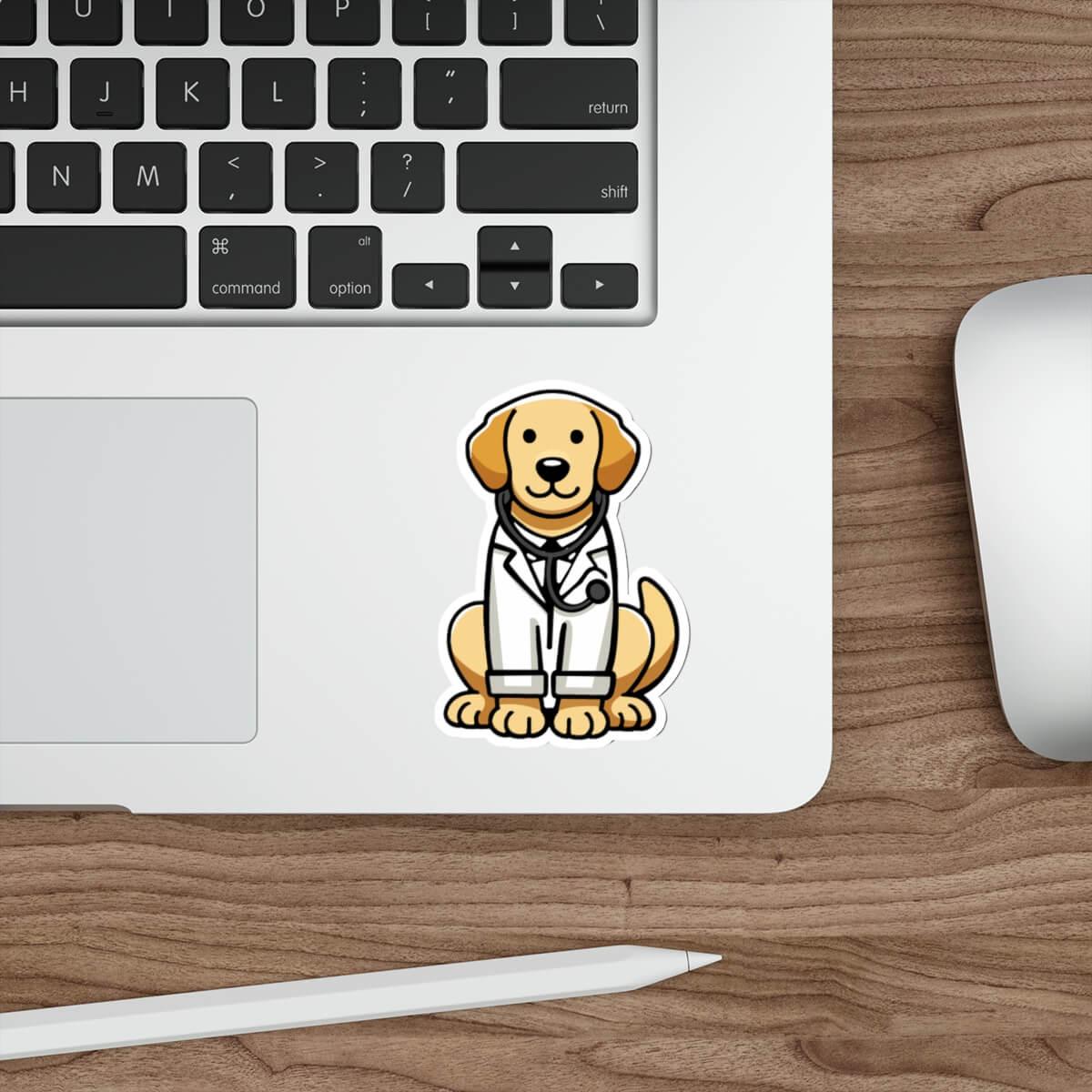 Doctor Dog Vinyl Sticker