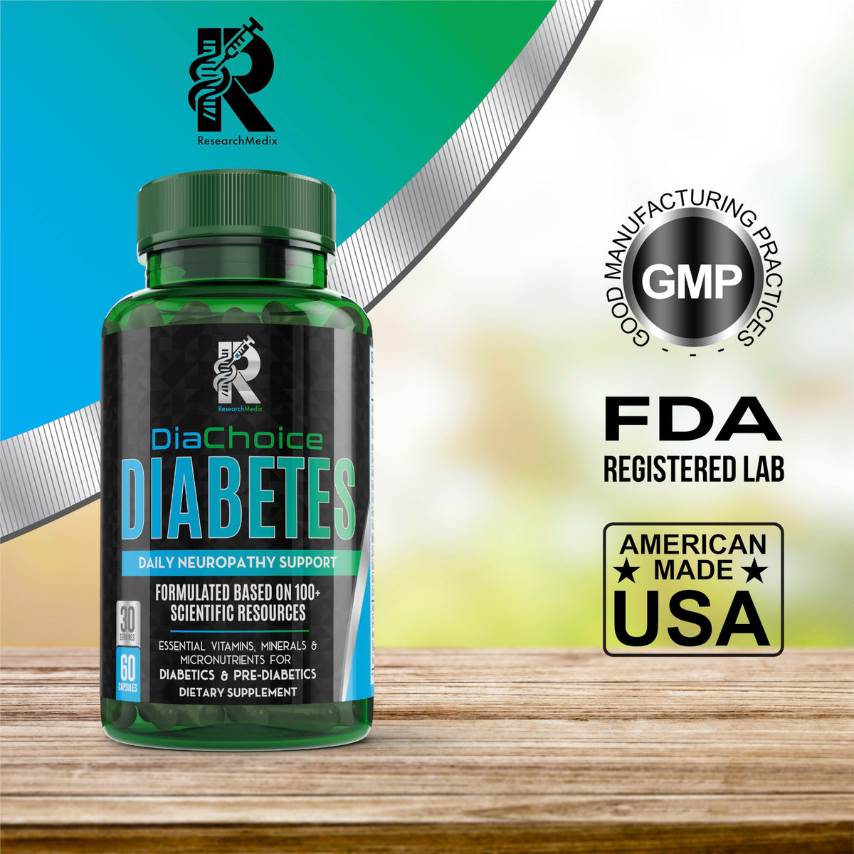 DiaChoice Neuropathy Support with 600 mg Alpha Lipoic Acid – Nerve Health
