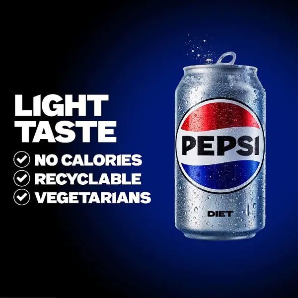 Diet Pepsi Cola Can PMP 330ml (Case of 24)