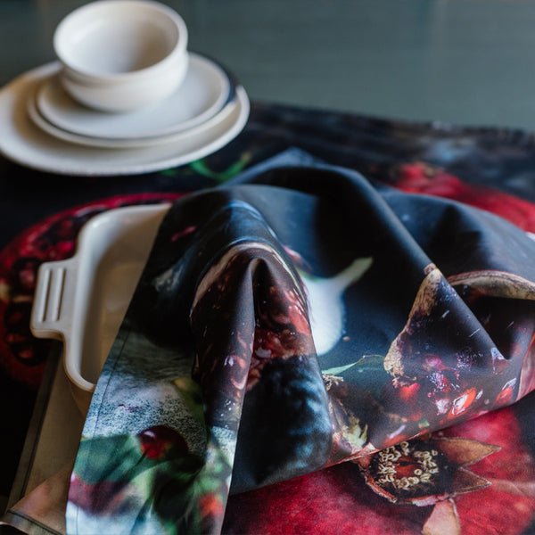 Square Cloth - Pomegranate with Fig