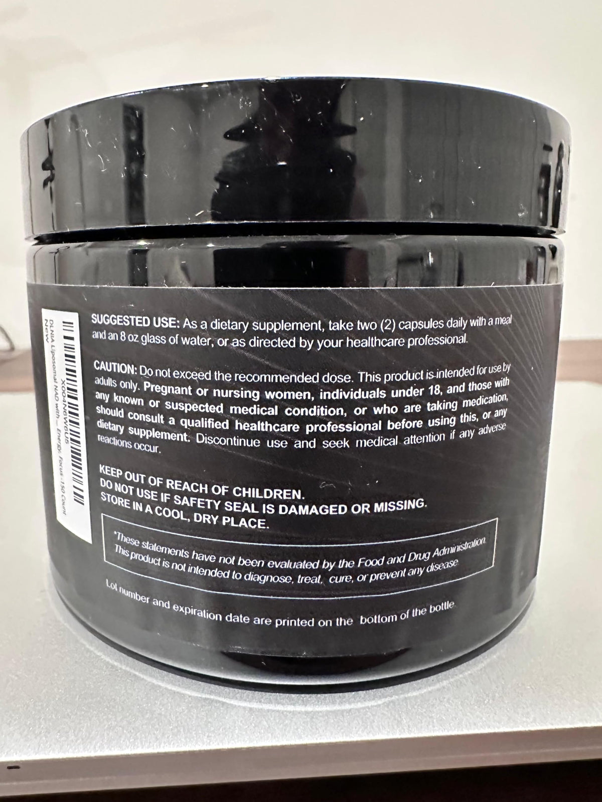 DLNIA Liposomal NAD+ Supplement| Nicotinamide Riboside (NR) 1258 mg with Resveratrol, Quercetin, Pterostilbene & CoQ10-12-Nutrient High-Absorption Cellular Energy & Healthy Aging