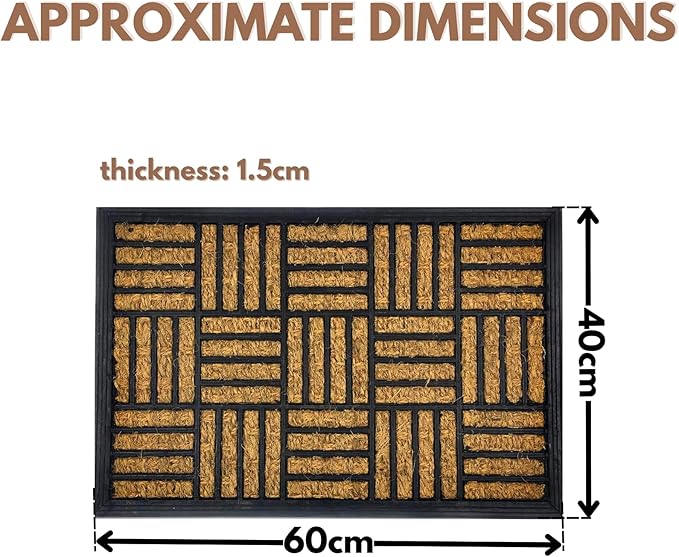 Mosaic Coco Rubber Door Mat
