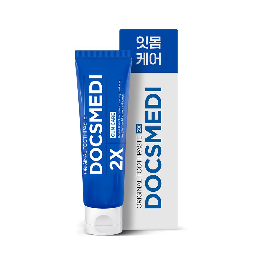 DOCSMEDI Doctrust K Kid-Friendly Toothpaste with 2X Gum Care – 977 ppm Fluoride, Cavity Protection & Plaque Removal (Apple Mint)
