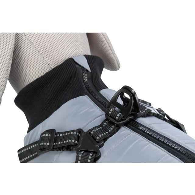 Dog Coat with harness - Pontis Grey