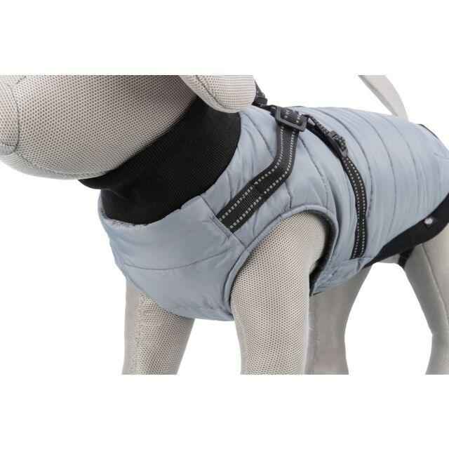 Dog Coat with harness - Pontis Grey