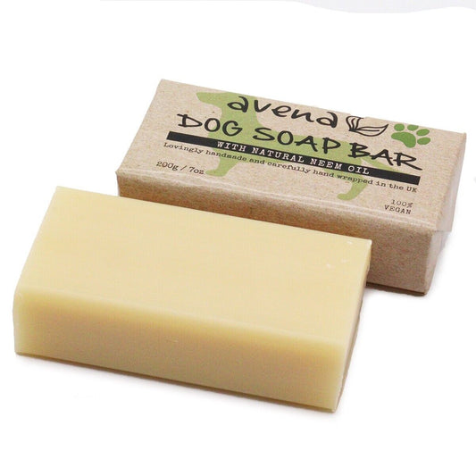 Dog Shampoo Natural Solid Soap Bar Pure Neem Oil Soap 200g Gentle Anti Midges