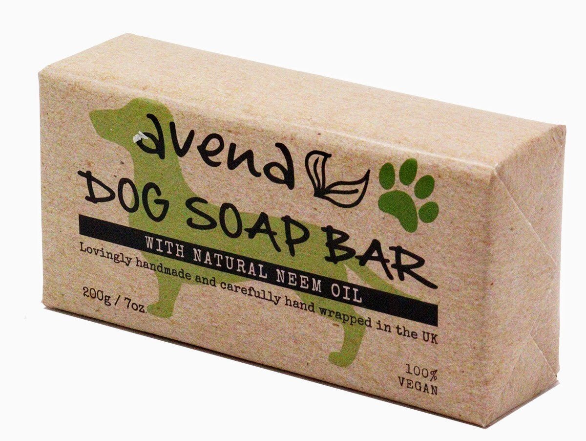 Dog Shampoo Natural Solid Soap Bar Pure Neem Oil Soap 200g Gentle Anti Midges