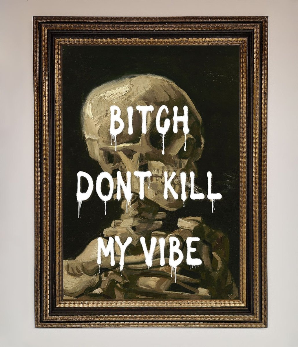 Dont Kill My Vibe Rude Framed Wall Art