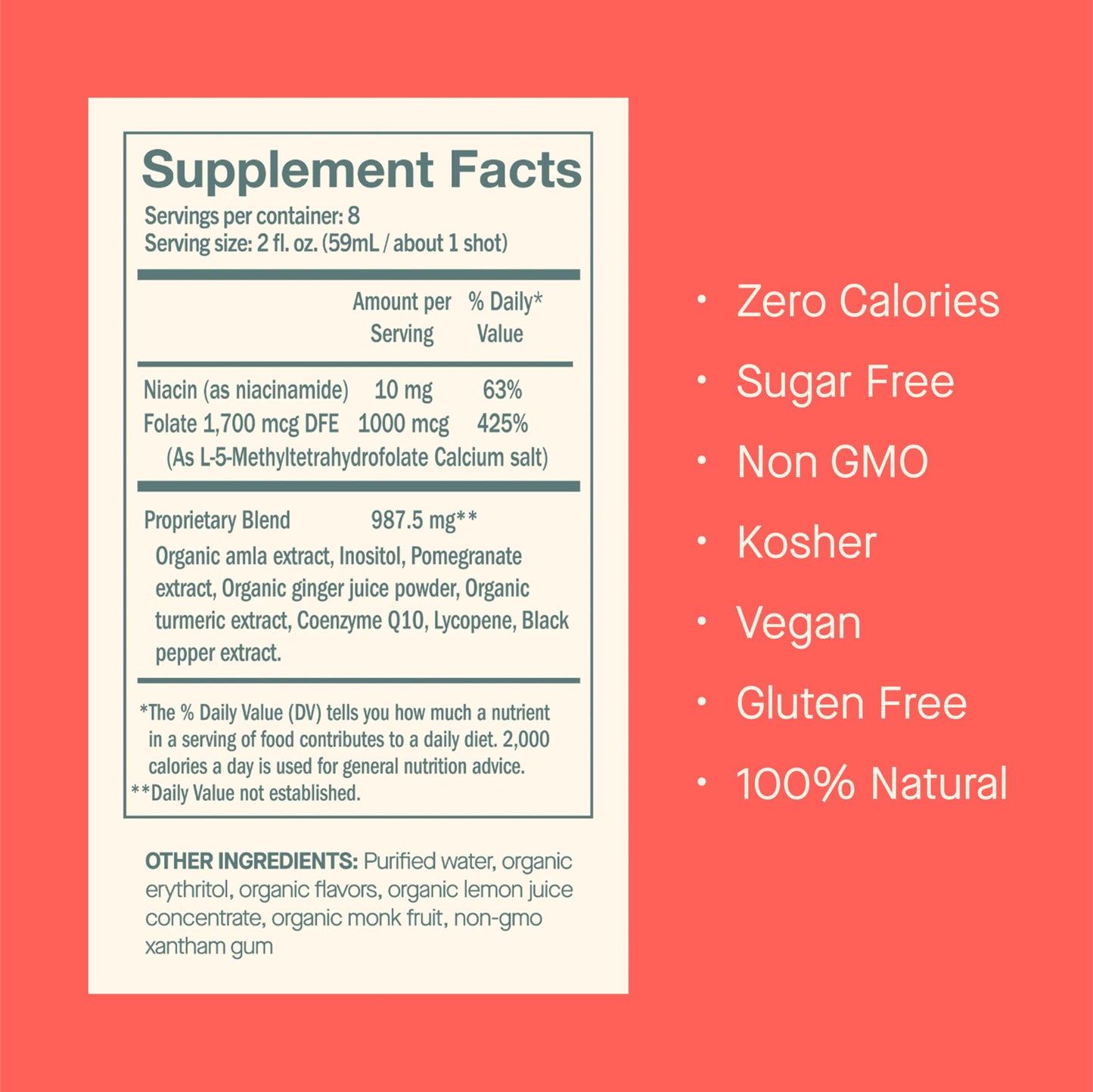 DOSE for Cholesterol Supplements – Gluten-Free Vegan, Zero Sugar, 16oz Bottle, 3-Pack