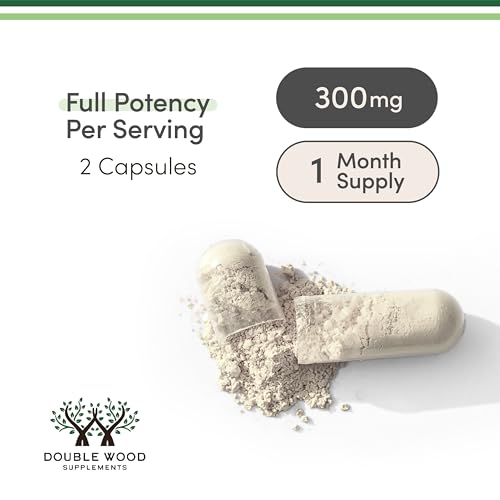 Double Wood Alpha GPC Choline Brain Supplement – 60 Count, 600 mg – Memory, Focus & Brain Support (USA Made) Pack of 2