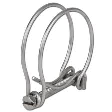 Double Wire Hose Clamp Galvanised 19mm-22mm