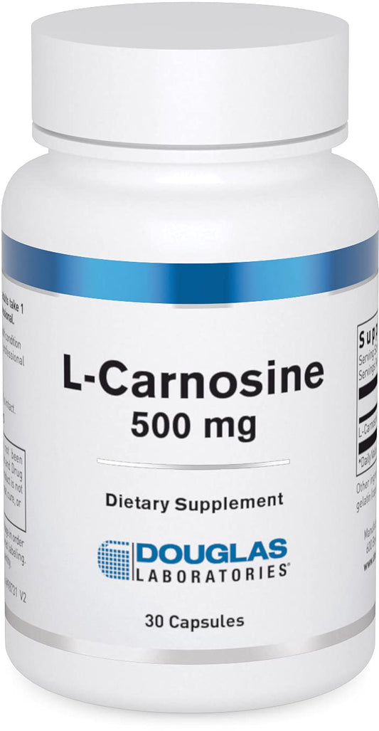 Douglas Laboratories L-Carnosine 500 mg | Amino Acid Support for Brain, Skeletal & Heart | 30 Capsules
