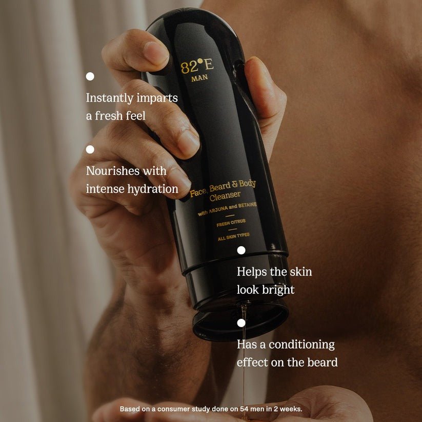 82°E By Deepika Padukone Face, Beard and Body Cleanser - Fresh Citrus