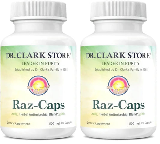 Dr. Clark Raz-Caps 500mg – 100 Gelatin Capsules (Pack of 2)