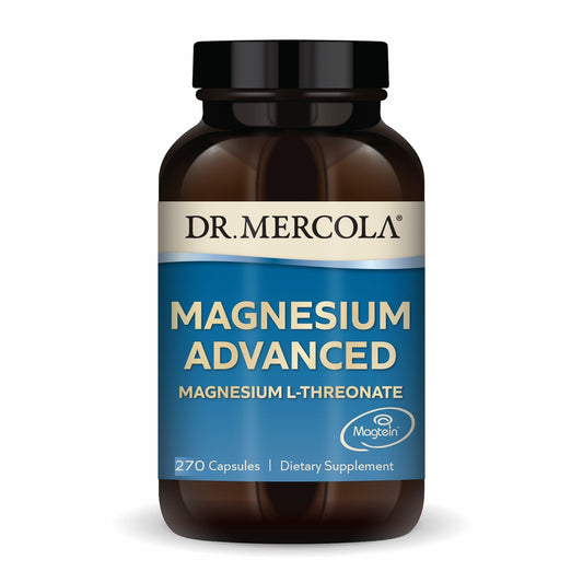 Dr. Mercola Magnesium Advanced – Bone, Joint & Brain Health | 270 Capsules (90 Servings)