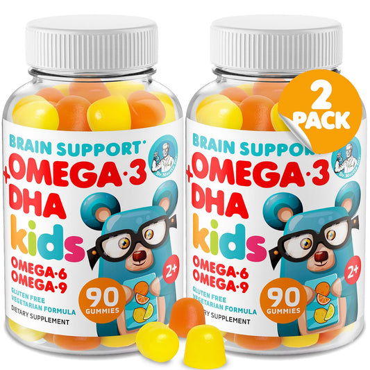 DR. MORITZ Omega 3 Kids Gummies (180 Count) – Vegan, No Fish Oil, Gluten-Free
