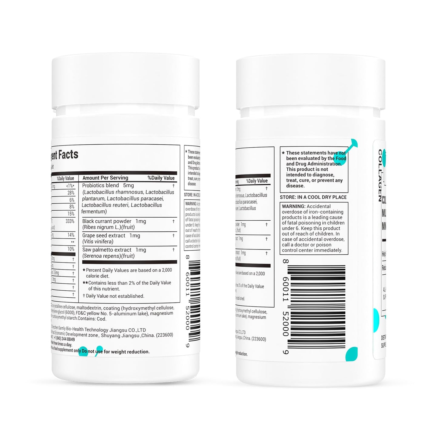DrBioCare Collagen Peptides for Women – Beauty Vitamin & Probiotic Supplement (120 Tablets)