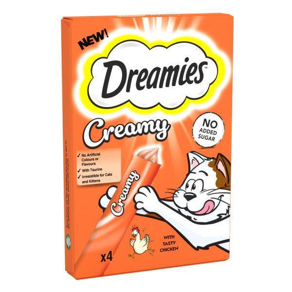 Dreamies Creamy Chicken Cat Treats 40g - Case of 11